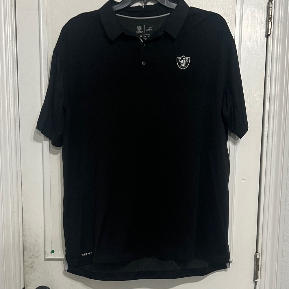 NFL Black Polo Shirt with Logo